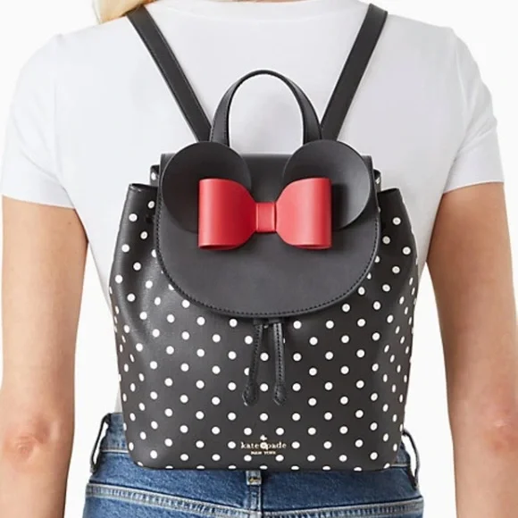 disney x kate spade new york minnie mouse backpack - Picture 2 of 16